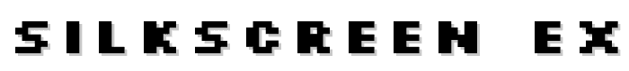 Silkscreen Expanded Bold font